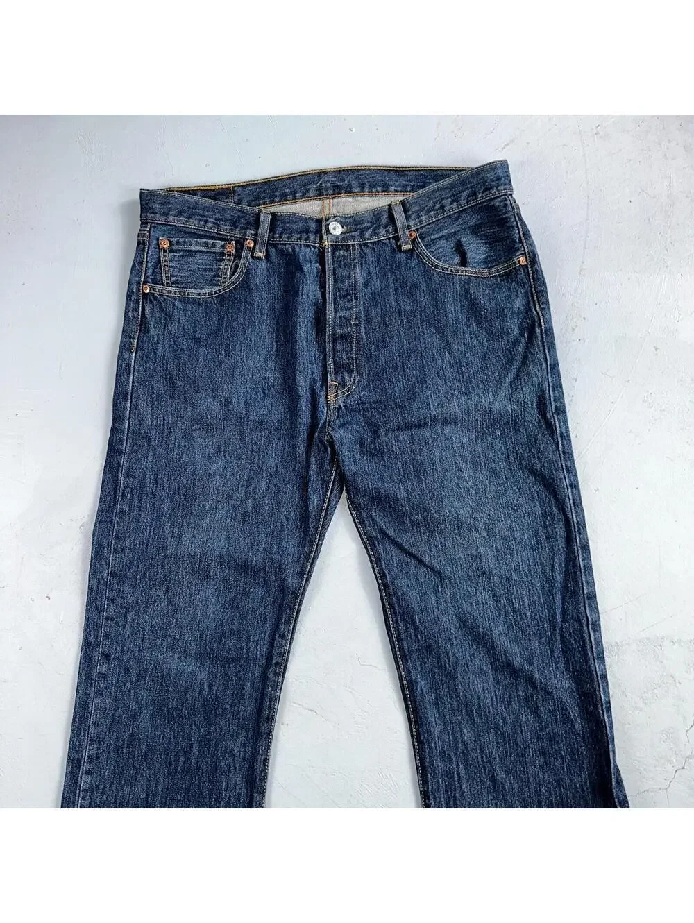 Levis 501 Vintage Y2K Egypt Straight Leg Jeans 36x32 Med Wash Act 36x30
